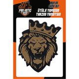 FANTASTIC ARMA Ütü Ile Yapışan Dokuma Arma Bronz Aslan Modeli - Patch - Yama