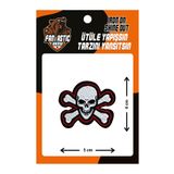 Fantastıc Arma Ütü Ile Yapışan Dokuma Arma Patch, Kuru Kafa