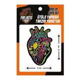 Fantastıc Arma Ütü İle Yapışan Dokuma Arma Patch Neon Kalp Modeli