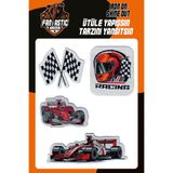 FANTASTIC ARMA Ütü Ile Yapışan Dokuma Arma Patch Yama, Racing Temalı Ütüyle Yapışan Arma Seti Patch 4'lü