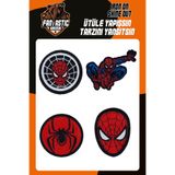 FANTASTIC ARMA Ütü Ile Yapışan Dokuma Arma Patch Yama, Spider Arma Seti, Örümcek Desenli Adam Man Patch 4'lü