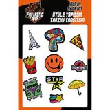 Fantastıc Arma Ütü Ile Yapışan Dokuma Arma Seti Patch Yama Emoji, Star Modeli
