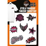 Fantastıc Arma Ütü Ile Yapışan Dokuma Arma Seti Patch Yama Gırl Modeli
