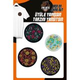 Fantastıc Arma Ütü Ile Yapışan Dokuma Arma Seti Patch Yama Renkli Çiçek Modeli 4 Adet