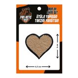 Fantastıc Arma Ütü Ile Yapışan Dokuma Peluş,kolej,punch Arma Heart, Krem Kalp Modeli