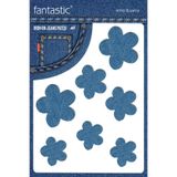 FANTASTIC ARMA Ütü Ile Yapışan Kot Arma Patch Kot Yaması, Denim Jeans Onarım & Dekoratif amaçlı Çiçek (Açık Mavi)