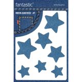 FANTASTIC ARMA Ütü Ile Yapışan Kot Arma Patch Kot Yaması, Denim, Jeans Onarım & Dekoratif amaçlı Yıldız (Açık Mavi)