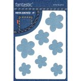 FANTASTIC ARMA Ütü Ile Yapışan Kot Arma Patch Kot Yaması, Denim, Jeans Onarım ve Dekoratif amaçlı Çiçek (Buz Mavi)