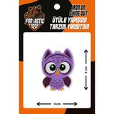 Fantastic Baykuş Dokuma Arma Patch %100 Polyester Ütü ile Yapışan 4x5 cm Renkli Tasarım