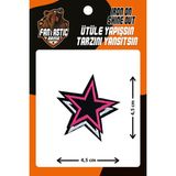 Fantastic Dokuma Arma Patch Çift Yıldız Ütü İle Yapışan Polyester Renkli Tasarım