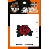 Fantastic Gül Modeli Ütü Ile Yapışan 10'lu Paket Polyester Dokuma Arma Yama Seti