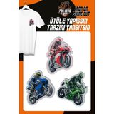 Fantastic Ütü ile Yapışan Dokuma Arma Patch Yama, Motorsiklet Temalı – Kıyafet & Aksesuar Süsü (3’lü Set)