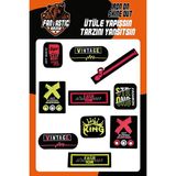 Fantastic Ütü Ile Yapışan Dokuma Arma Seti Patch Yama Fosfor Strong, Fashıon Modeli