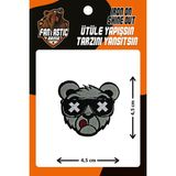 Fantastic Ütü Ile Yapışan Polyester Dokuma Arma Patch 4,5 cm Köpek Desenli Renkli