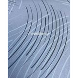 Fantastik Astarlı Pürüzsüz Silinebilir Modern Çizgili Kaymaz Pvc Muşamba Masa Örtüsü - Gri - 120 x 160 cm