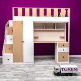 Fantastik Çalışma Masalı Ranza Suntalam - Beyaz - 100 x 100 cm