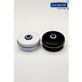 FANTASTİK SANAT ATÖLYESİ 2'li Metal Teneke Dekoratif Mum Sabun Takı Aksesuar Hediyelik Saklama Kutusu - 7,5 Cm x 3 Cm
