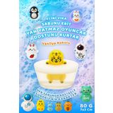 FANTASTİK SANAT ATÖLYESİ Yan Yatmaz Oyuncaklı Eğlenceli Şeffaf Sabun | Vanilya Kokulu | Etkileşimli Hediyelik Ürün | 80G