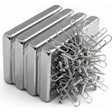 Fantastik Store 1 Adet 40X20X5MM Neodyum Magnet Güçlü N35 Mıknatıs Köşeli Nikel Kaplama ( Lisinya )