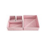 Fantastik Store 4’lü Çekmece Düzenleyici Organizer Seti – Kumaş Dolap Içi Bölmeli Düzenleyici Kutular - 0 - Siyah - Option-1