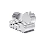Fantastik Store 50 Adet 10X2MM Yuvarlak Neodyum Mıknatıs Güçlü Magnet Nikel Kaplamalı ( Lisinya )