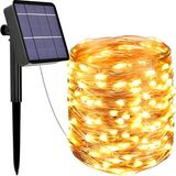 Fantastik Store Ack Solar Güneş Enerjili Gün IŞIĞI,100 Led, 10 Metre, 8 Modlu, Peri LED Bahçe, Veranda, Avlu, Balkon, Havuz Kenarı, Düğün, Parti, Peyzaj Aydınlatma Su Geçirmez Lamba - 0-Kahverengi - Option-1