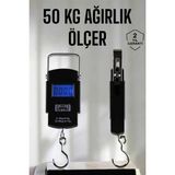 Fantastik Store Ağırlık Ölçer 50 kg El Terazisi El Kantarı Pilli LED Ekran - Lisinya
