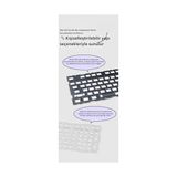 Fantastik Store AK980 Kablosuz Hot-Swap Tft Ekranlı Mekanik Oyun Klavyesi 8.000 Mah Batarya Pembe - Gift Switch - Option-1 - 00-Siyah - Beyaz