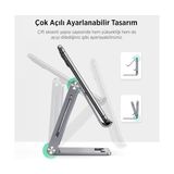 Fantastik Store Alüminyum Katlanabilir Metal Masaüstü Telefon Tutucu Standı Gümüş - Option-1 - 00-Siyah - Beyaz