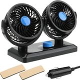 Fantastik Store Araç Içi Torpido Üstü Çift Fanlı Oto Vantilatör 12 V