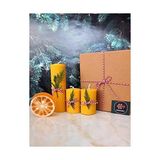Fantastik Store Balmumu Mum Bodrum Gliserinli Bitkisel Sabun Bal Mumu Mum Beeswax Candle Set - Option-1