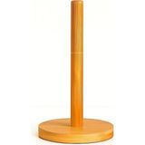 Fantastik Store Bambu Kağıt Havluluk Doğal Ahşap Mutfak Tezgahı Için Dikey Kağıt Havlu Standı Modern Şık Tasarım Dayanıklı Kolay Temizlenir Kaymaz Tabanlı Pratik Kağıt Havlu Tutucu Organizer (Yuvarlak)