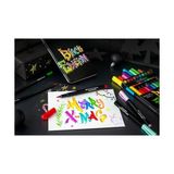 Fantastik Store Black Edition Keçeli Kalem Fırça Uç 10’lu, Parlak Renkler, Yazım ve Boyama Için Uygun, Yumuşak ve Esnek Uç - -- - Option-1