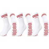 Fantastik Store Db Lıne Kaydırmaz 4'lü Pilates Yoga Çorabı Pamuklu Silikon Tabanlı Barre Stüdyo Spor Çorabı - 36 - 40 - Beyaz