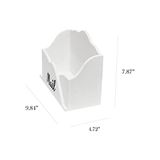 Fantastik Store Elegant Designs HG2020-WHT Ev Odunu Çiftlik Evi Ahşap Dekoratif Zarf Şekilli Masaüstü Mektup Tutucu, Fatura Düzenleyici, Saklama Kutusu, Dekoratif, Tezgah, Ofis Için Posta Siyah Yazı