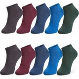 Fantastik Store Erkek Pamuklu Patik Çorap 10’lu Paket 39-44 | Dikişsiz Burun, Koku Karşıtı, Nefes Alan Kısa Konç Sneaker Çorabı - 39 - 44 - Çok Renkli