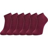 Fantastik Store Erkek Pamuklu Patik Çorap 6’lı Paket 39-44 | Dikişsiz Burun, Koku Karşıtı, Nefes Alan Kısa Konç Sneaker Çorabı - 39 - 44 - Bordo