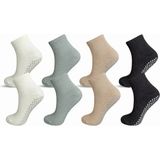 Fantastik Store Kaymaz Tabanlı Yoga Pilates 8’li Çorap, Silikon Tabanlı Esnek Bilekli Nefes Alan Ev ve Spor Çorabı - 36 - 40 - Çok Renkli