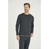 Fantastik Store Kocabey 9222 Erkek O.yaka Pijama Takım - Füme - XL