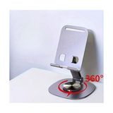 Fantastik Store Metal Alüminyum 360 Derece Dönebilen Yk Design Masa Üstü Telefon Tutucu, Yüksekliği Ayarlanabilir, Profosyonel Kullanıma Uygun, Darbelere Dayanıklı, Tüm Telefonlara Uyumludur - Option-1 - 00-Siyah - Beyaz
