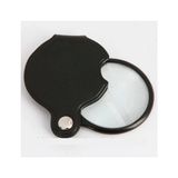 Fantastik Store NIKULA-5X-50MM-MINI Büyüteç,cepte Taşınan,optik Lens Katlanabilir Deri KAPLAMA-XX1051 ( Lisinya )