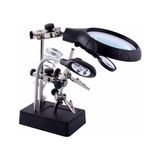 Fantastik Store Nikula-Masa Üstü Mandallı ,2.5X90MM, 7.5X34MM Mercekli ,adaptörlu Işıklı Büyüteç ( Lisinya )