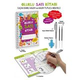 Fantastik Store Oluklu Sayı Kitabı / Uçan Sihirli Kalem ve Kalem Tutucu Hediyeli - 3+