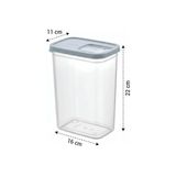 Fantastik Store Şeffaf Erzak Kabı Kapağı Süzgülü Saklama ve Düzenleme Kabı Plastik Gıda Saklama Kabı Bakliyat Makarna Un Şeker Saklama Kutusu 1 Adet (Asorti Renk) (2,4 Litre) - 0 Siyah - Option-1