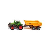 Fantastik Store Siku 1605, Krampe Damperli Kamyonlu Fendt Traktör, Oyuncak Traktör, Metal/plastik, Yeşil/sarı, Çıkarılabilir Kabin, Devrilme Teknesi, Düz Koşu Kauçuk Tekerlekli Treyler, Treyler Kaplin