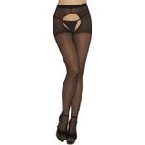 Fantastik Store Siyah Özel Bölgesi Açık Fantazi Külotlu Çorap TM1078 - Çok Renkli
