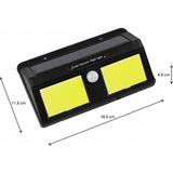 Fantastik Store Solar Güneş Enerjili Sensörlü 96 Cob LED Aplik Duvar Tipi LED Lamba ( Lisinya )