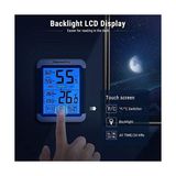 Fantastik Store TP55 Dijital Iç Mekan Higrometre Termometresi Sıcaklık ve Nem Monitörü Oda Nem Ölçer, Büyük Dokunmatik Ekranlı, Arka Işık - Option-1