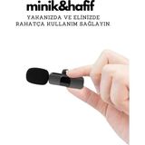 Fantastik Store Type-C Çiftli Kablosuz Yaka Mikrofon Seti Telefon Vlog Canlı Yayın Tiktok Youtube Uyumlu ( Lisinya )