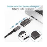 Fantastik Store Type C To USB 3.0 Çevirici Dönüştürücü Otg Adaptör Lva-Otgcf Ikili Paket - Option-1 - 00-Siyah - Beyaz